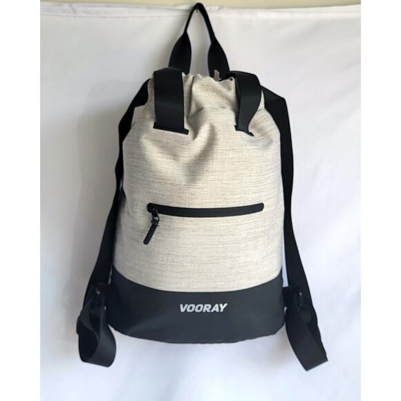 Vooray Flex Cinch Heather Gray and Black Backpack main image 8